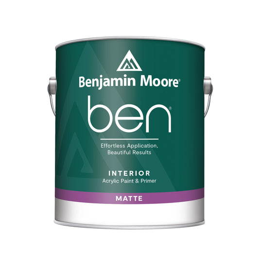 Ben® Waterborne Interior Paint- Matte F624