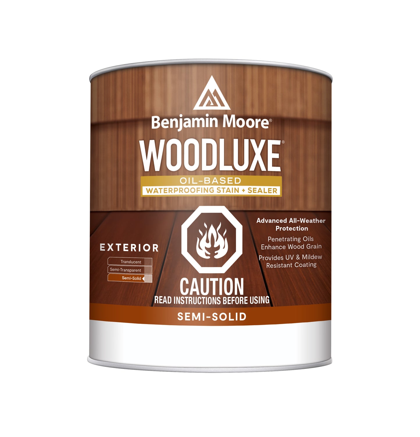 Woodluxe® Oil-Based Waterproofing Stain + Sealer - Semi-Solid K593